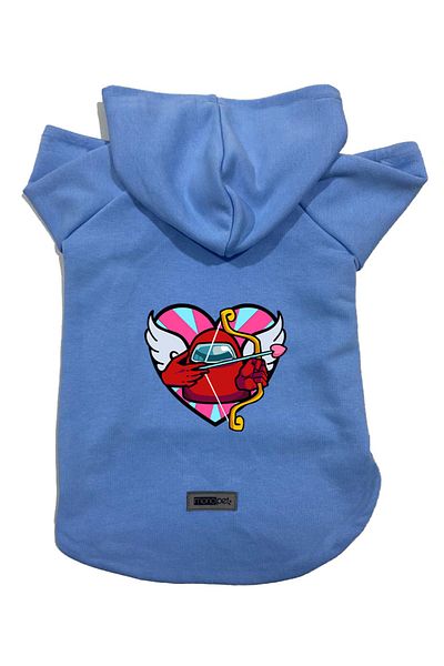 Monopetz Hooded Fleece Sweatshirt Dog And Cat Outfit & Dress - Blue Among Us