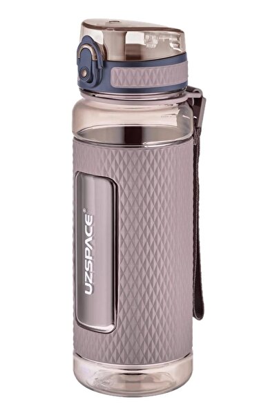 Uzspace زجاجة مياه تريتان مقاومة للانزلاق سعة 800 مل مع حماية من السيليكون