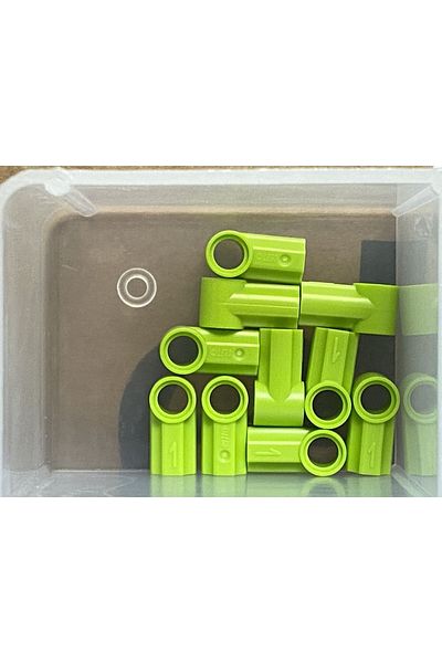 LEGO Original Technic Custom Axle Connector Angled#1 Link Pistachio Green 4 Pieces to Send