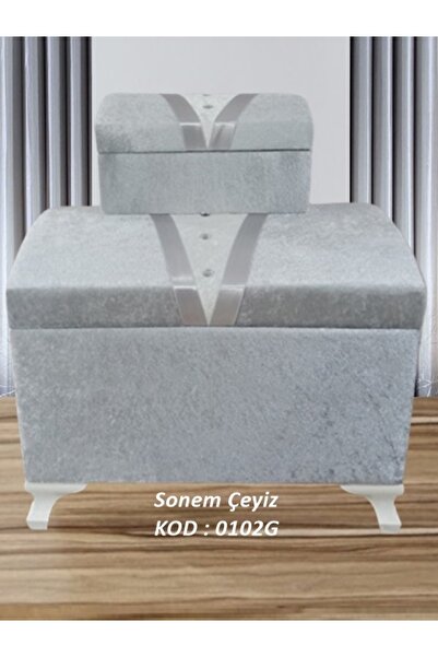 Sandık Dünyası Söz Nişan Bohça Gelin Damat Çeyiz Sandığı 2li 0102g