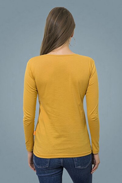BESSA Long Sleeve Mustard Body Wide Collar Regular Fit