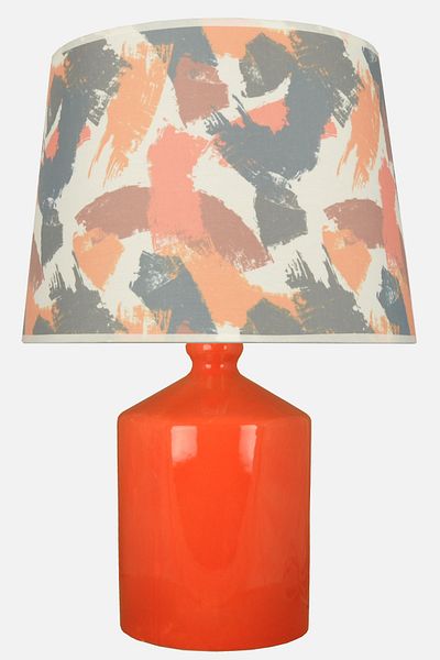 Qdec Ceramic Cube Vase Lampshade Orange - Brushed