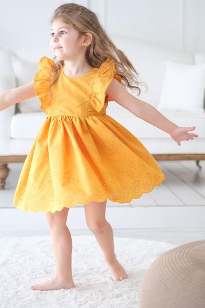 ADABEBEK Frilly Helen Dress Embroidered New Season Dress