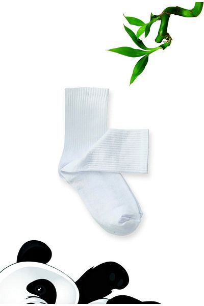 çorapdunyam 3 Συσκευασίες Unisex απλές λευκές κάλτσες τένις Cheerful College