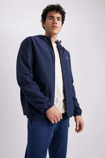 DeFacto Slim Fit Hooded Faux Fur Raincoat Coat