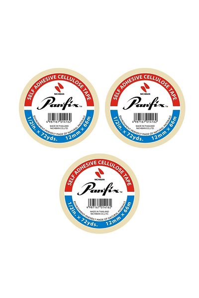 Panfix 12x66 Cellophane Tape 3 Pieces