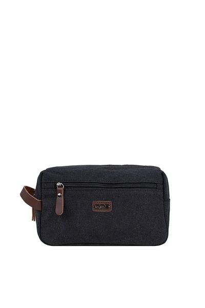 By Hakan Ççs 31322 Canvas Shaving Bag Handbag Personal Bag Black