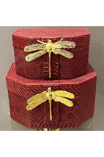By Ari Ev Dekorasyon Double Dragonfly Box Set Ku147-3