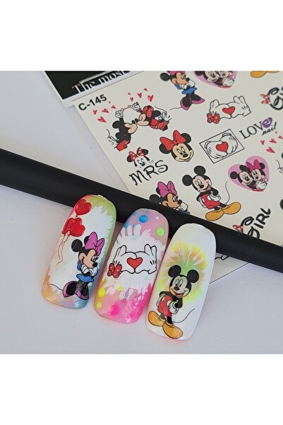 Mickey Mouse Tırnak Sticker Slider (SU TRANSFER)