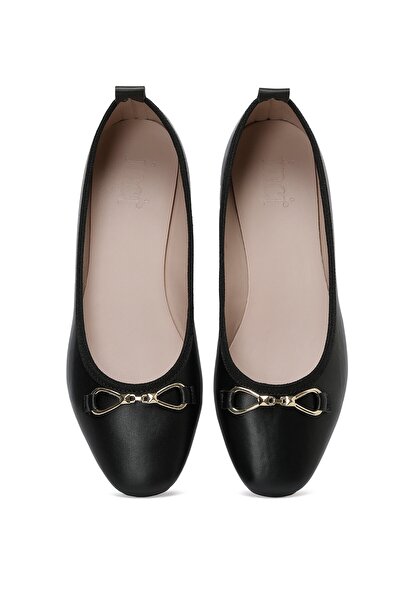 İnci Lana 3Fx Black Women's Ballerinas