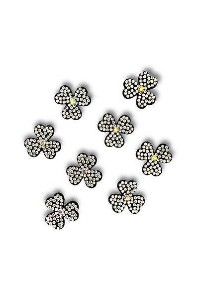 Seçkin Felted Motif Stoned 3 Leaf Clover (10 Pieces)