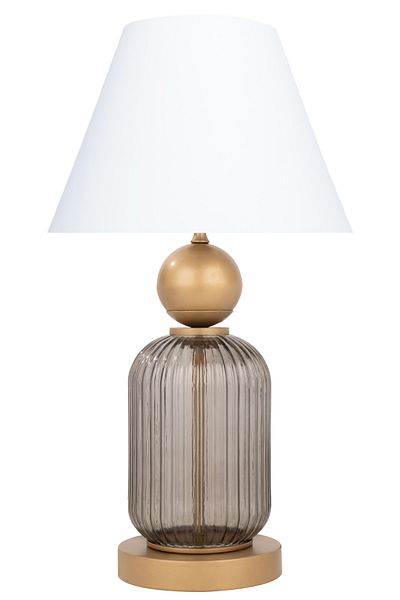 MINIMAL ETICARET VE BILGI TEKNOLOJILERI Lotus Opal Black Contrast Glass Cone Lampshade