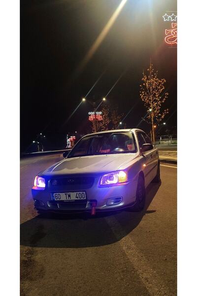 AYDIN TUNİNG Hyundai Accent Admire Kasa Uyumlu - Far Içi L Tip Rgb Angel 16 Renkli