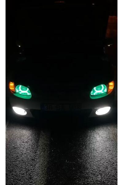 Genel Markalar Hyundai Accent Uyumlu Yumurta Kasa - Far Içi U Tip Rgb Angel 16 Renkli