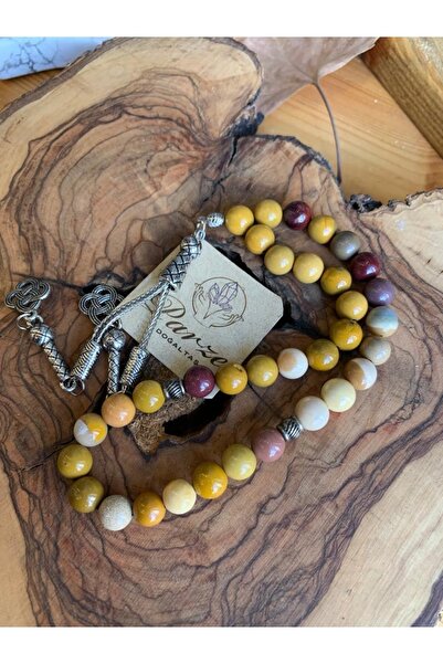 parze doğaltaş Mookaite Jasper Tesbih