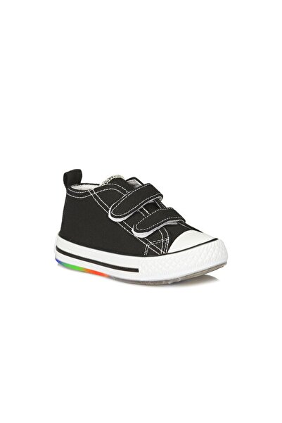 Vicco Black and White Pino Linen Unisex Shoes - Lighted