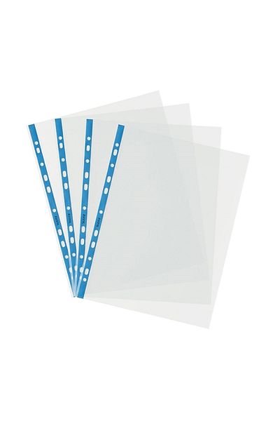 Leitz Bag File A4 Crystal Blue Edged47001035 (Pack of 100)