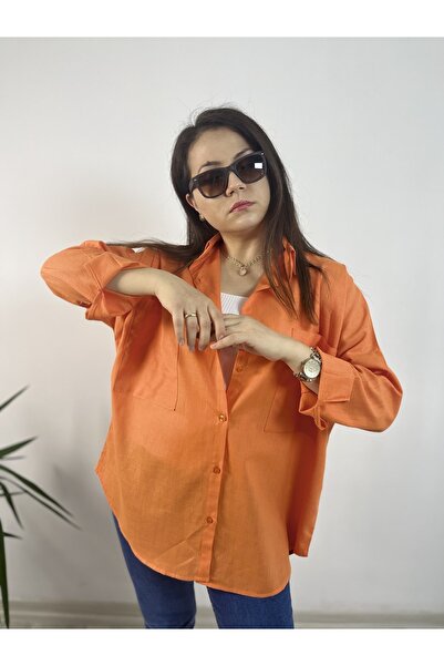 ubmbutik Salaş Keten Gömlek