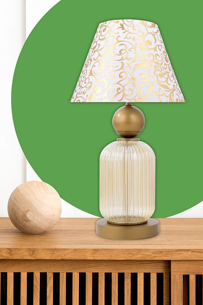 MINIMAL ETICARET VE BILGI TEKNOLOJILERI Lotus Gold Glass Cone Lampshade