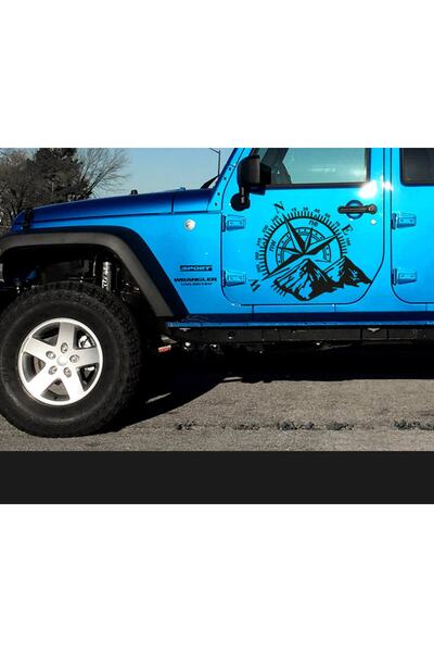 Melek Pazarı ملصق سيارة بوصلة وجبل مقاس 60 × 48 سم