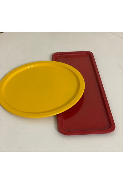 Elzem Special for Gs Fans, 2-Piece Presentation Tray Yellow and Red Luxury Presentation