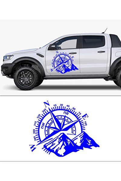 Melek Pazarı ملصق سيارة بوصلة وجبل مقاس 60 × 48 سم