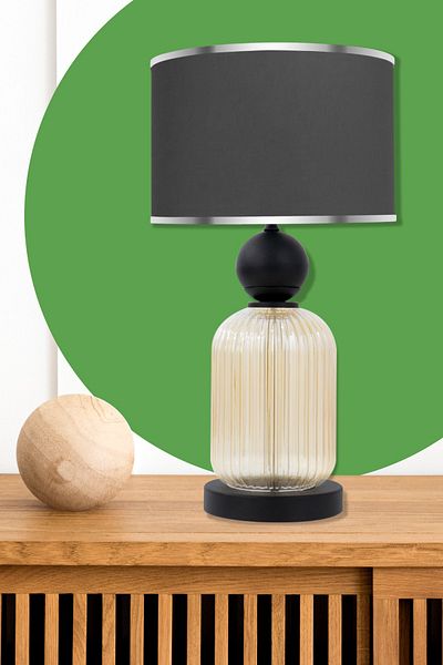 MINIMAL ETICARET VE BILGI TEKNOLOJILERI Lotus Gold Contrast Glass Lampshade