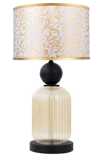 MINIMAL ETICARET VE BILGI TEKNOLOJILERI Lotus Gold Contrast Glass Lampshade