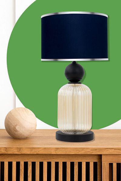 MINIMAL ETICARET VE BILGI TEKNOLOJILERI Lotus Gold Contrast Glass Lampshade