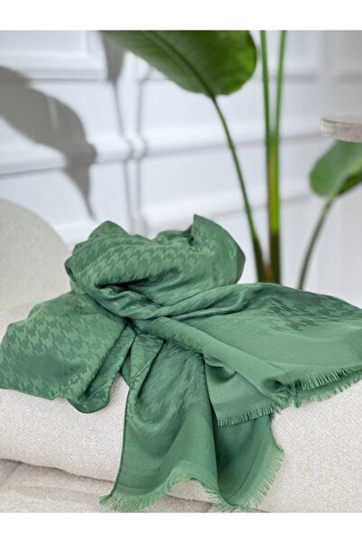 VALORSCARF Houndstooth Tea Tree Cashmere Shawl