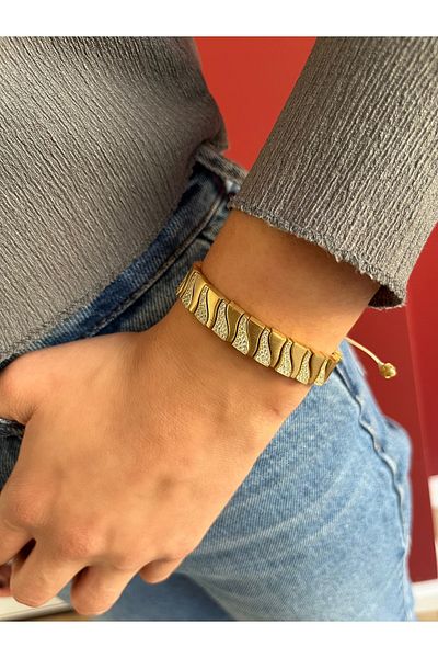 Juju Bronze Wave Bracelet