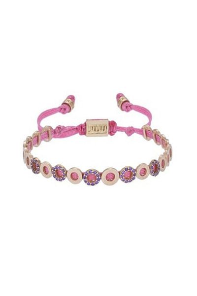 Juju Bronze Mini Circle Bracelet With Stones