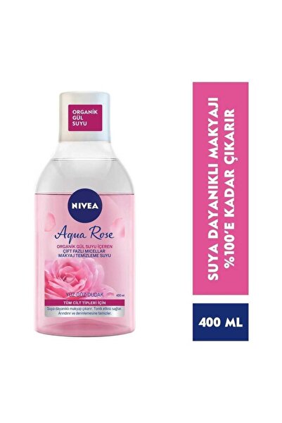 NIVEA Gül Suyu Içeren Çift Fazlı Makyaj Temizleme Suyu 400 Ml