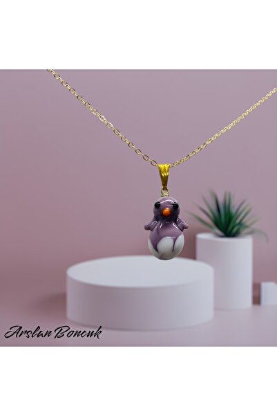 nazarboncuğu El Yapımı Cam Penguen Kolye