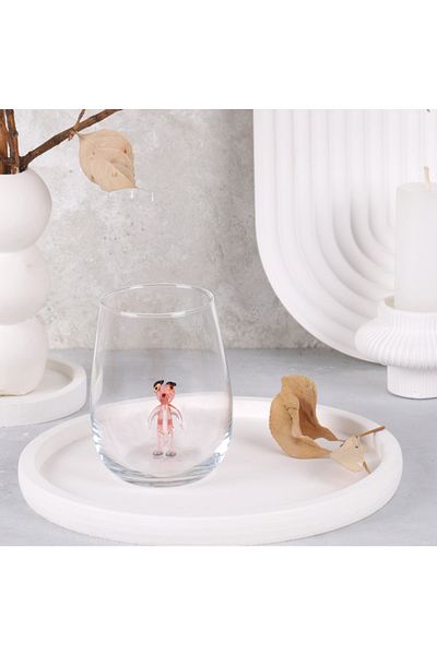 ADAMODART Pink Panther Figured Single Water Glass