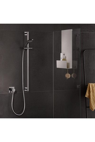 Hobi Demir Sanat Raft de duș suspendat din metal cu design modern, estetic și minimalist, raft de duș modern din metal