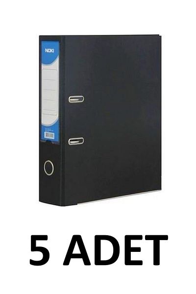 Noki 5 Pieces Black Large Plastic Folder