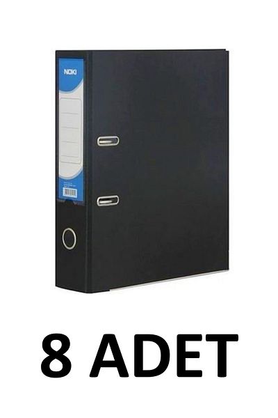 Noki 8 Pieces Black Large Plastic Folder