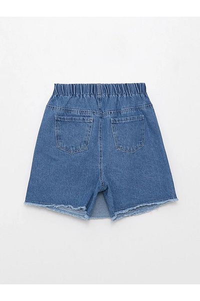 LC Waikiki LCW ECO Girl's Jeans Shorts Skirt with Elastic Waist