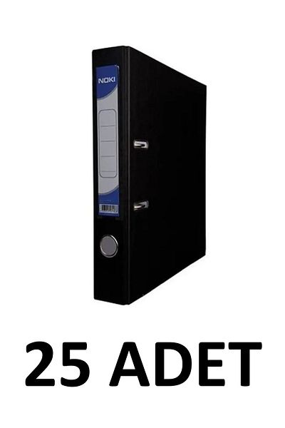 Noki 25 Pieces Black Narrow Plastic Folder