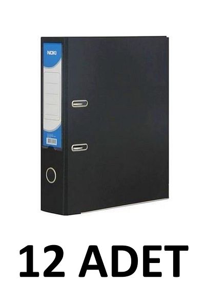 Noki 12 Black Large Plastic Folders