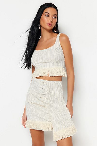 Trendyol Collection Комплект з блузки та пляжної спідниці TBESS23AU00107