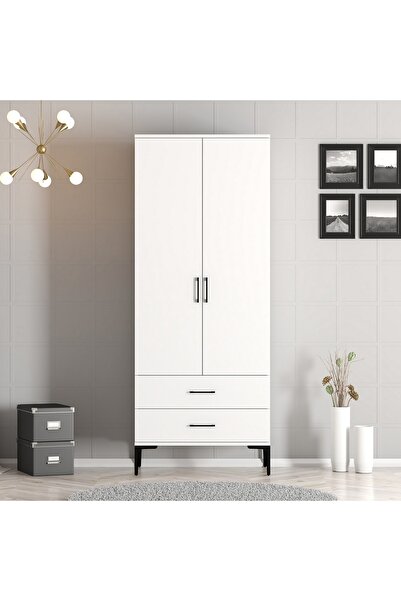 Variant Mobilya Kumsal 2 Kapılı Gardrop T - Beyaz