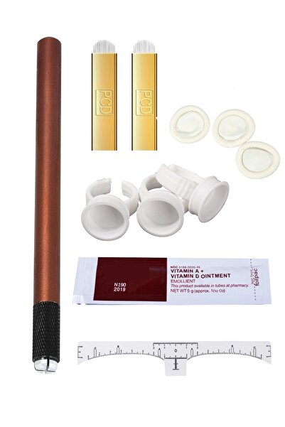 Face Deep Microblading Kalem Seti 11 Parça Manuel Kalıcı Makyaj El Metodu Seti Microblading Kalemi