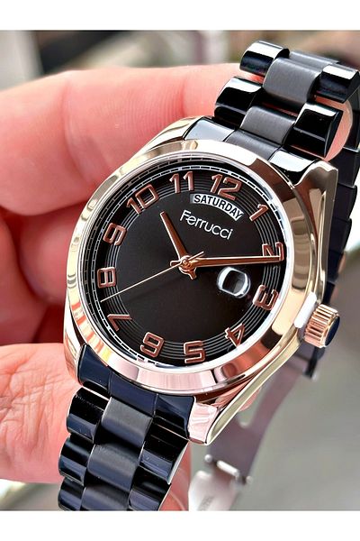 Ferrucci Calendar Men's Wristwatch 3 Atm Waterproof