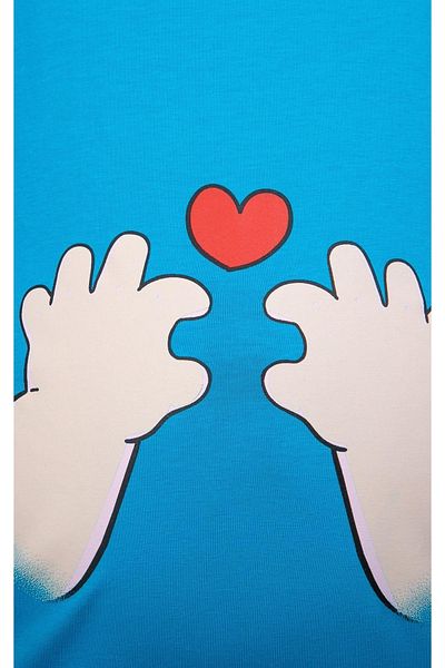 Görsin Hamile تي شيرت للحوامل مطبوع عليه See&Sin Hands Reaching to Heart