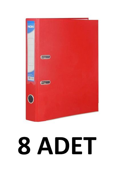 Noki 8 Pieces Red Narrow Plastic Folder