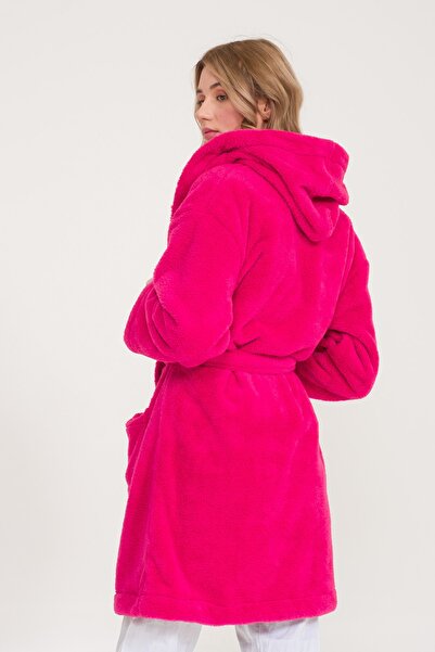 Miespiga Welsoft Hooded Plush Women's Dressing Gown