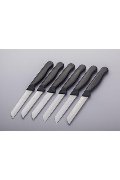 tedarikyolu طقم سكاكين فواكه وخضروات من الفولاذ مكون من 6 قطع