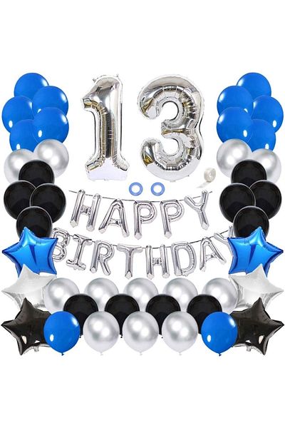 Mini Parti Mini Party Store Happy Birthday 13 Year Old Balloon Set